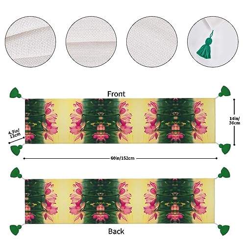 Chemin de table de Noël avec pompons : le cadeau idéal pour les fêtes