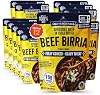 Carne de Res Birria Hacienda Vieja, Res Deshebrada en Caldo de Chile, 8 Onzas, Paquete de 12 | Totalmente Cocida, Lista para Comer, 15g de Proteína, Sin Conservadores, Sin Sabores ni Colores Artificiales, Bolsa Libre de BPA, Calienta y Come 8 Onzas (Paquete de 12) 2