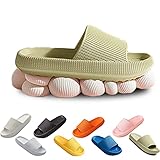 ☀【Anti-Rutsch】 Die wolken schuhe sind mit einer gepolsterten Schiene mit rautenförmigen Vorsprüngen ausgestattet, und die Sohle hat ein wellenförmiges, erhabenes Anti-Rutsch-Design, das hervorragende Anti-Rutsch-Eigenschaften aufweist und besser zum Tragen im Badezimmer geeignet ist
