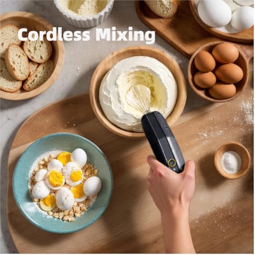 Batidora de mano inalámbrica: adiós cables con este batidor de huevos plegable 3