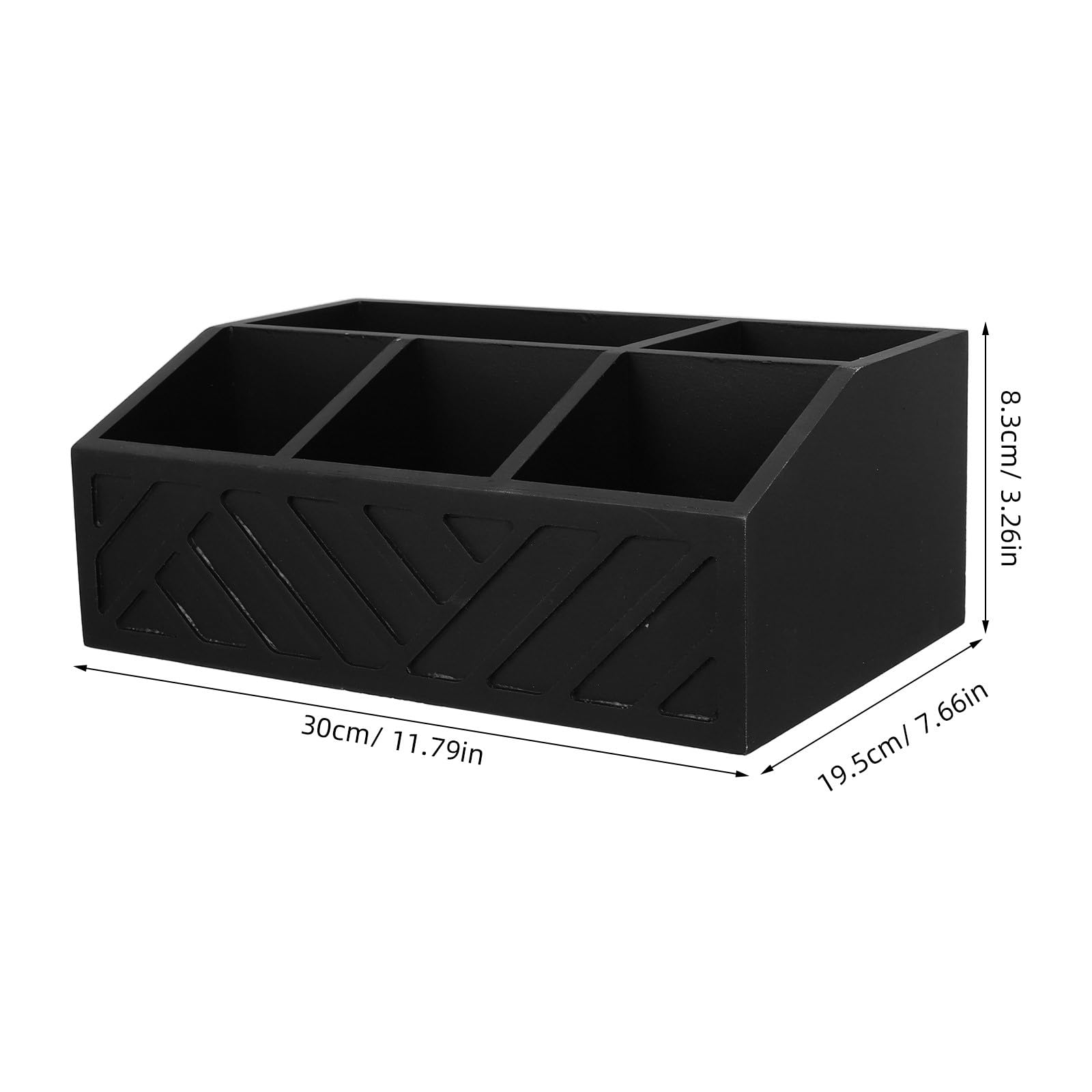 COLLBATH Drewniane pudełko organizera na torebki herbaty: pojemnik do przechowywania kawy i herbaty z przegródkami - 11,7x7,6x3,2" Organizer stacji kawowej na blat