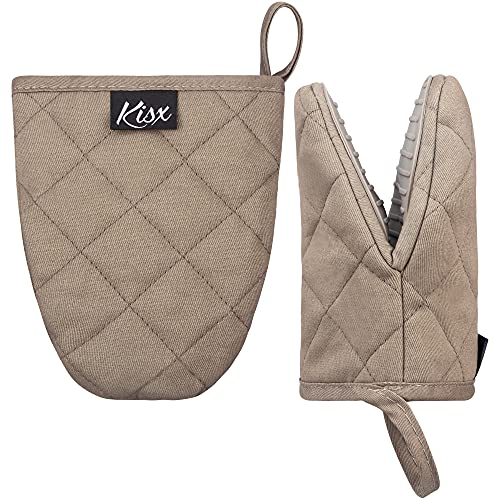 Oven Mitts Heat Resistant - Mini Oven Mitts, Silicone Gloves Heat Resistant, Kitchen Gloves for Cooking, Silicone Oven Mitts and Pot Holders Sets, Kitchen Pot Holders and Oven Mitts Sets, Oven Glove