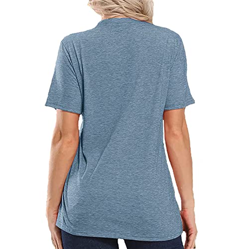 Christmas Shirts for Women Cute Snowflake Graphic Shirts Short Sleeve Funny Print Tee4