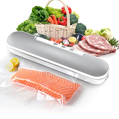 Machine Sous Vide, Machine Sous Vide Alimentaire, Utilisé pour viandes, Légumes, Fruits la Conservation, Inclus Tuyau d'aspirateur et Sac à Vide Alimentaire Cover