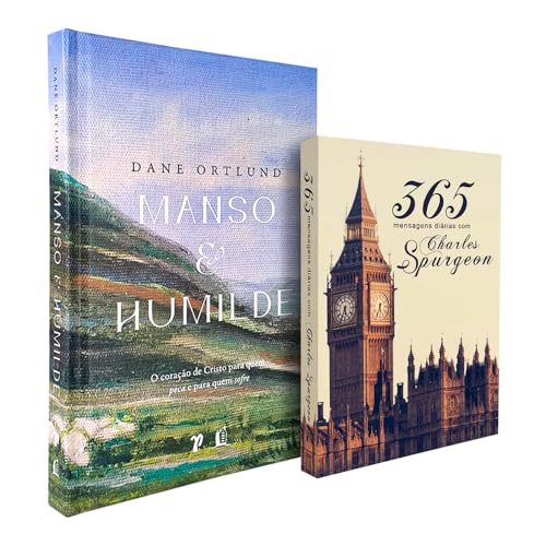 Kit Manso e Humilde + 365 Mensagens Diárias Charles Spurgeon Clás...