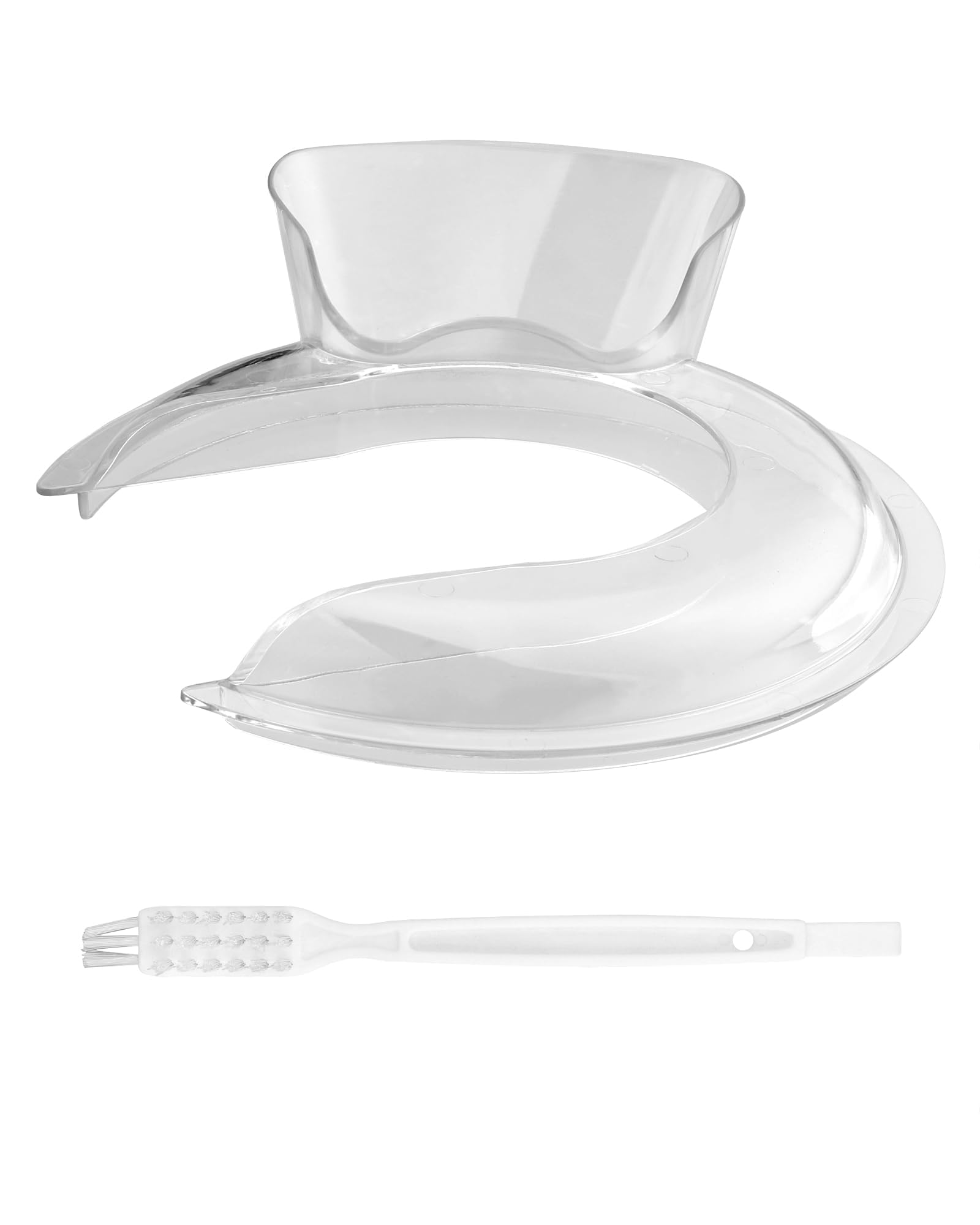 HOMGEN Ochrona przed wylewaniem do KitchenAid miksera stojącego 4,5 i 5 l z uchylną głowicą, przezroczysta ochrona przed pryskaniem, idealna do miski ze stali nierdzewnej Kitchenaid ze szkła i