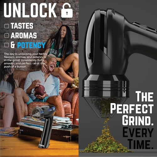 Image of Mamba Grinder Electric Spice Grinders. Easy to Load One-Handed Use 1g USB Rechargeable Mill