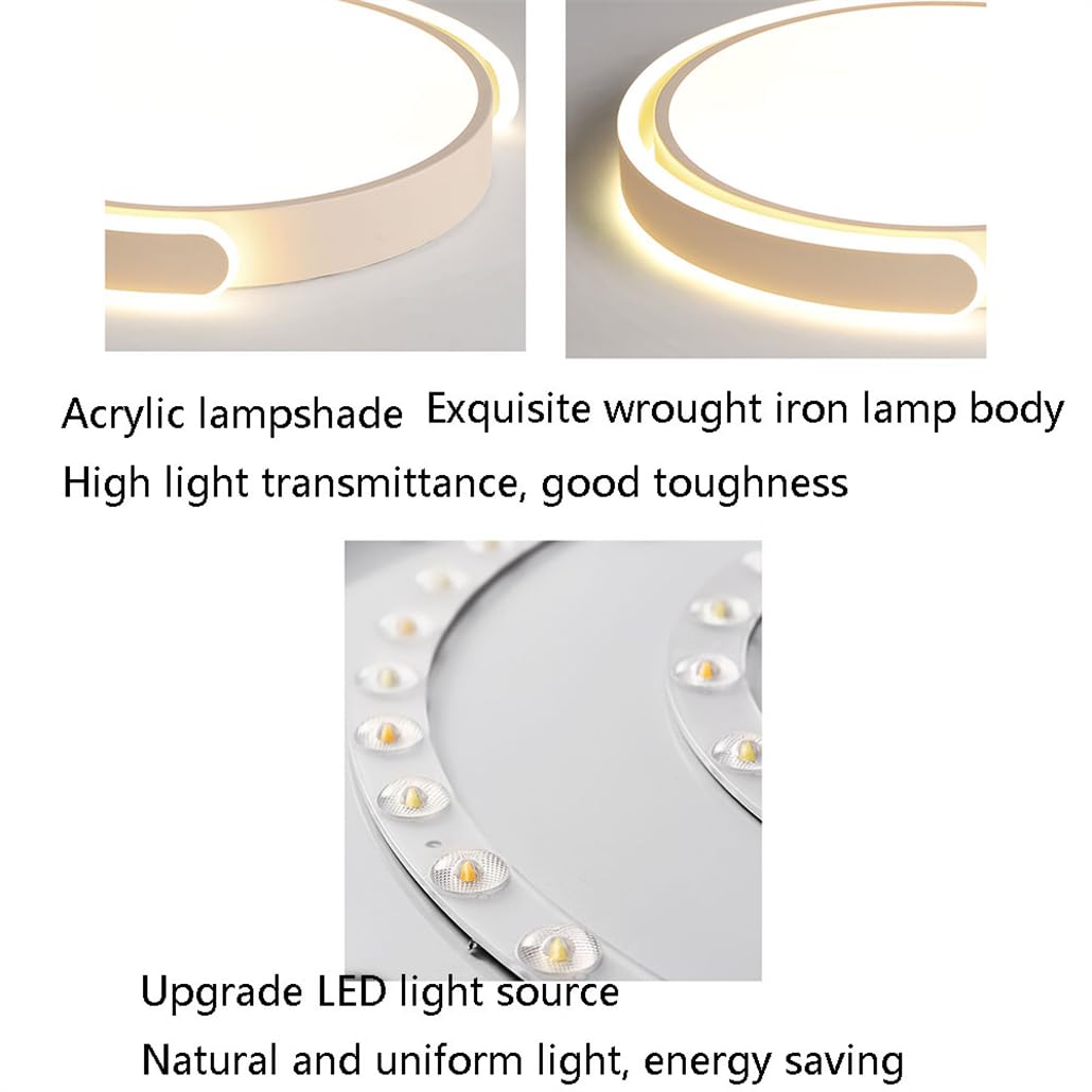 Plafón LED redondo dorado 36 W, 3 CCT, regulable empotrado, para pasillo, dormitorio, cocina o comedor.