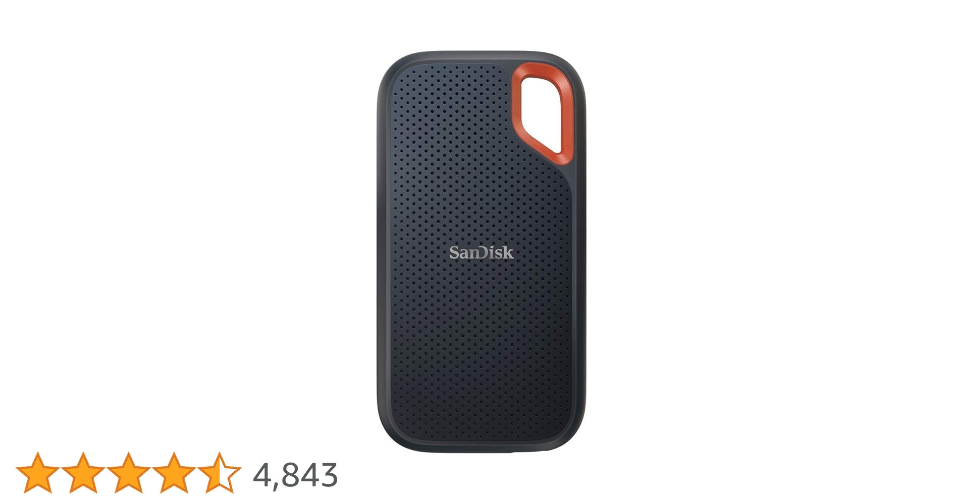美品 SanDisk SSD 2TB USB3.2Gen2 1050MB/秒 SanDisk 2TB Extreme Portable SSD - Up to 1050MB/s, USB-C 3.2 Gen 2