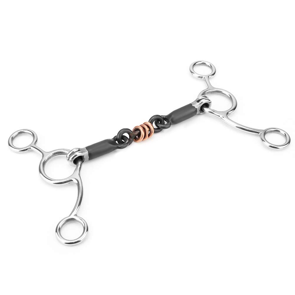 Buy Tomantery Gag Bit, Horse Chew Full Cheek Gag Bit Black Stainless