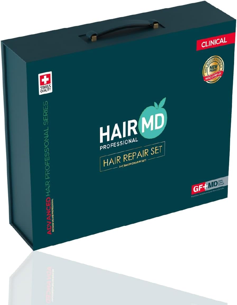 HairMD Post-Transplant Hair Repair Set โ 3-Month Exclusive Hair Repair Treatment with Shampoo, Hair Serum, Hair Multivitamin, Meso Serum โ Advanced Hair Care Products with Biotin, Keratin, Collagen