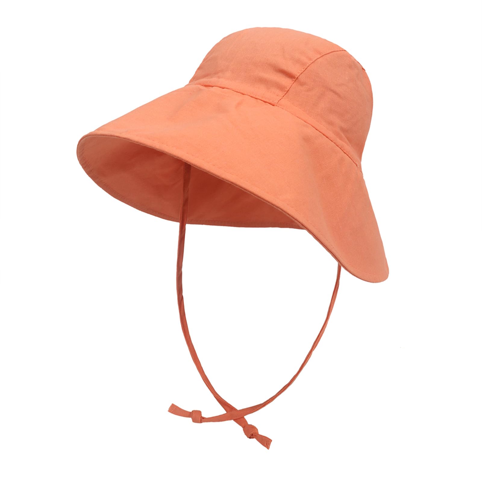 JUPSK Sombrero de Sol Bebé Niños Pequeños Verano Gorro Bucket Sun Hat UPF 50+ Protección Gorra de Color Sólido Playa para Lactante Niños y Niñas de 1 a 4 años