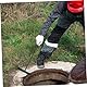 NAMOARLY Kanaldeckelheber aus Metall Manhole Hook für Anheben und Ziehen von Kanaldeckeln und Abflussgittern im Freien Robuster Hebehaken für Kanalreinigung