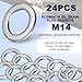 24-PCS Oil Drain Plug Gasket Washer- Aluminum M14 Crush Washer Oil Drain Plug- Premium Seal Replaces OEM 94109-14000, for Honda, Accord, Acura, Civic, Ridgeline, Odyssey, CR-V, Pilot, Fit, Element