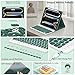 FUWANG Keyboard Case for iPad Pro 13 inch (M5/M4) 2025/2024, Magnetic Detachable Colorful Keys for iPad Pro 13 inch Case with Keyboard, Folio Case for iPad pro 13'' M5/M4 with Pencil Holder - Green