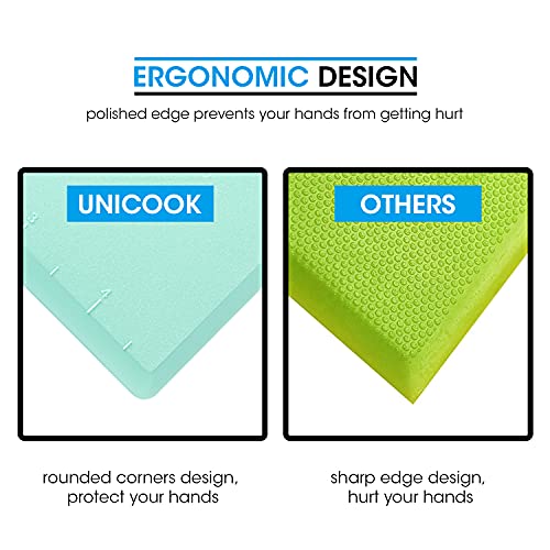 Unicook Dough Scraper, Flexible Bowl Scraper, Nonslip Bench Cutter With Measurement, Pastry Chopper, Multipurpose Kitchen Tool For Dough, Pastry, Pizza, Bread, Baking, Cake And More, 2 Pack #TOP1