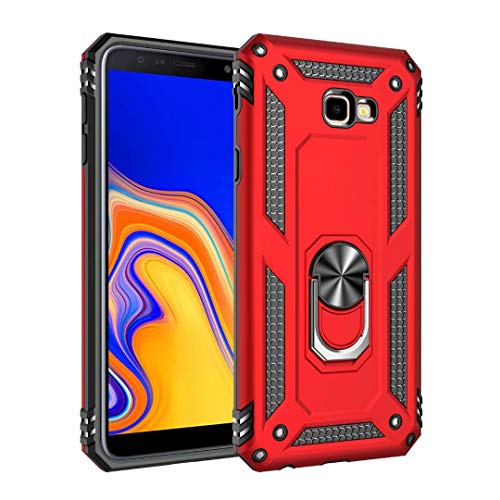 ❤ Samsung Galaxy S7 con Pellicola in Vetro Temperato Custodia con anello 360° Rotante Anello Magnetica Supporto Cover Dual Layer Antiurto TPU Silicone Case,che fornisce un'eccellente protezione al telefono