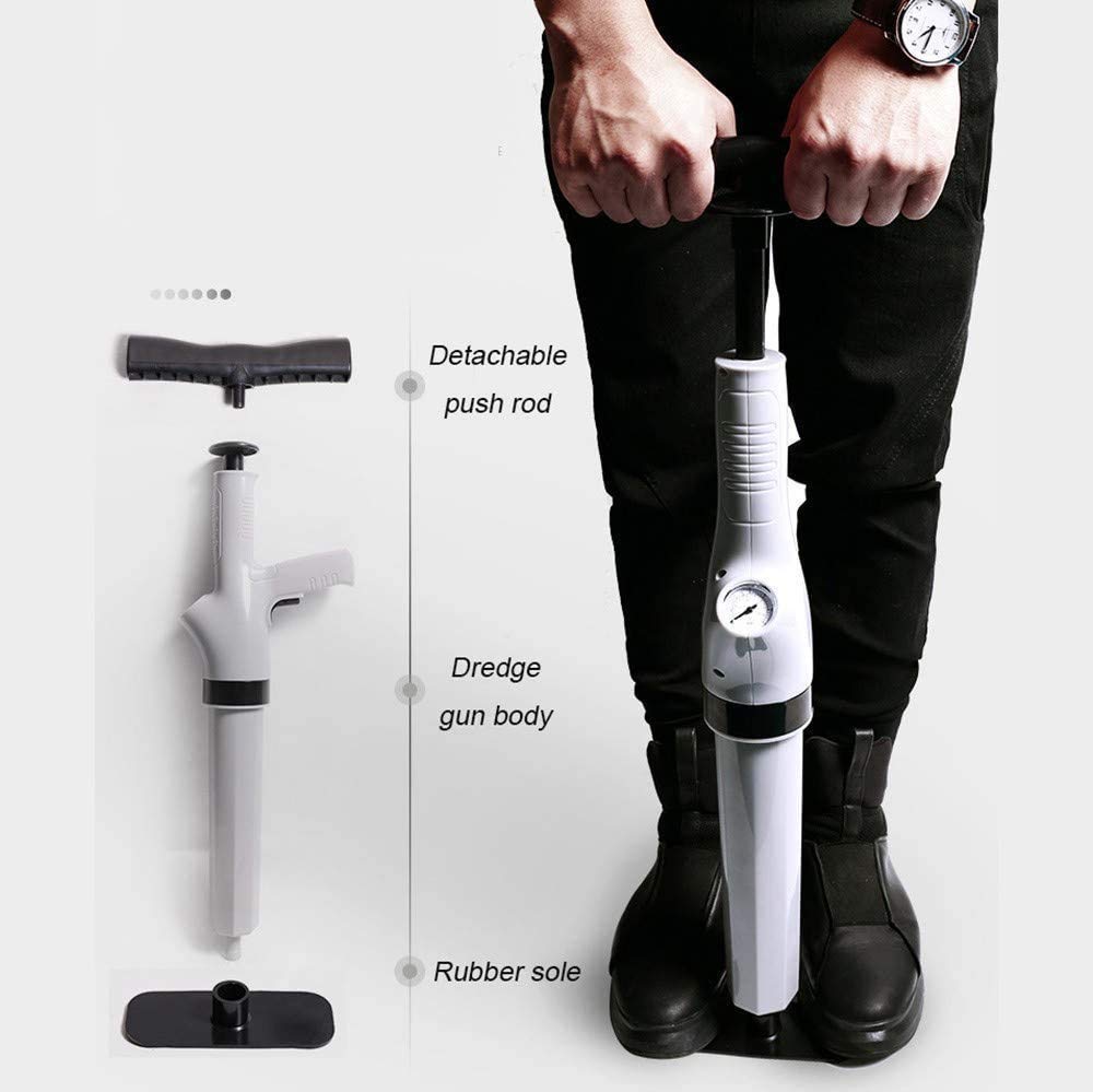 Desatascador de inodoro inflable, desatascador de fregadero de alta presión, limpiadores de bomba de presión para el hogar, la oficina
