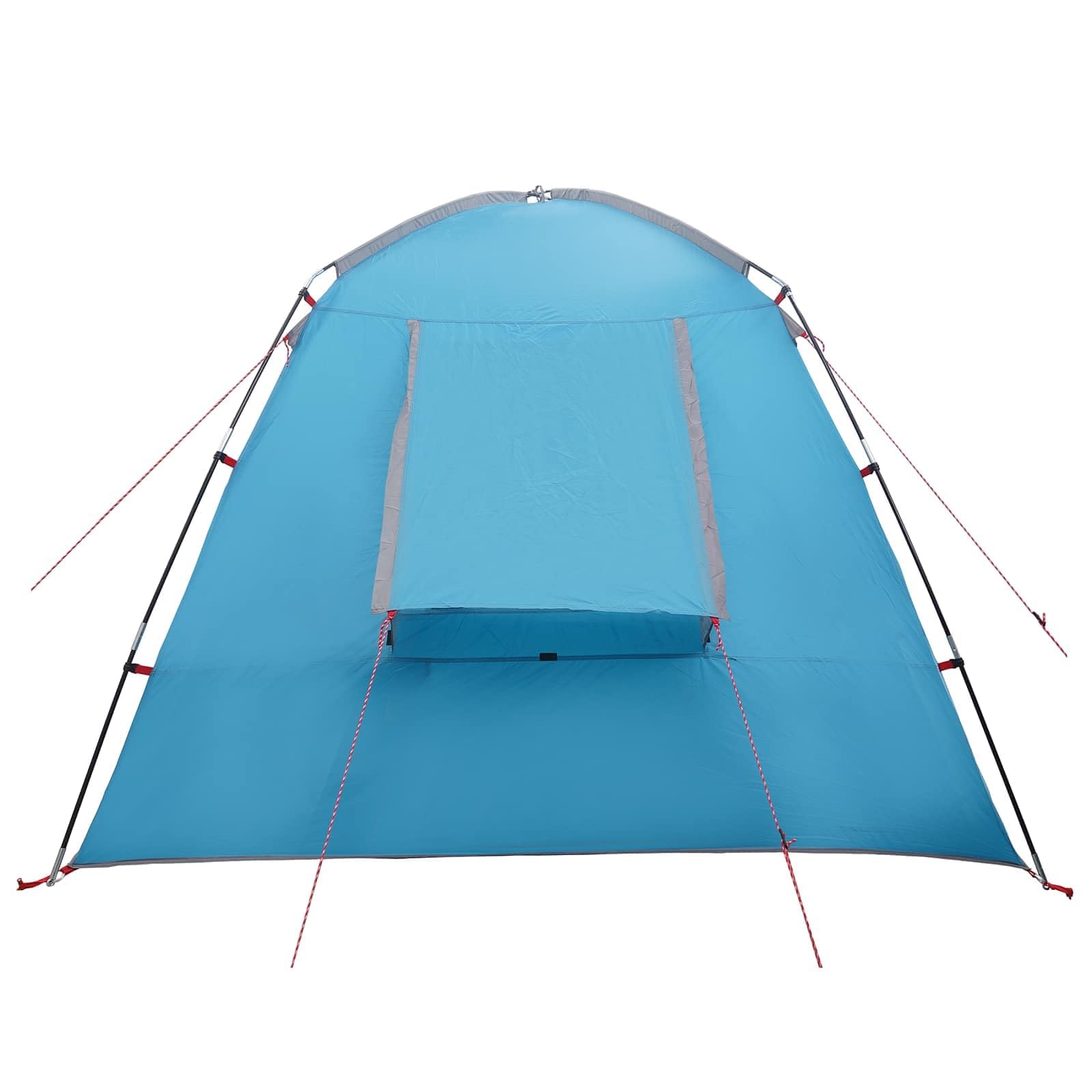 Hütten Zelt mit Dach blau 210 x 210 x 138 cm aus Polyester, wasserdichtes Kabinenzelt für Camping wandern Trekking, faltbar für Familie Outdoor Events