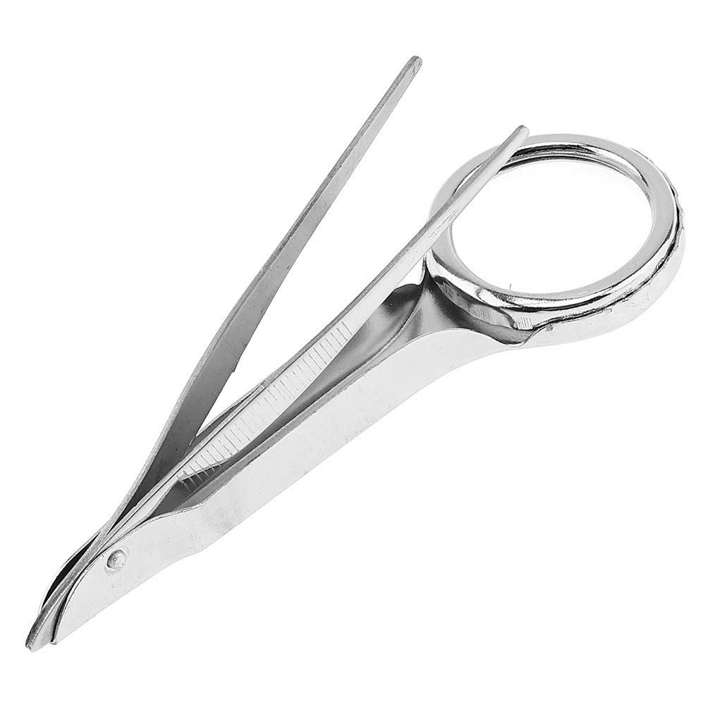 Lenti d'Ingrandimento 25mm Lente d'Ingrandimento 10X in Acciaio Inossidabile + Lente d'Ingrandimento acrilica Strumento per Lenti ottiche Portatili con pinzette