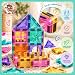 Imagen de Mini mundos® Bloques Magnéticos Construcción Niños Pack de 70 Piezas Construcciones magnéticas Steam Juguetes Educativos 3 4 8 Años Montessori Magnetic Blocks & Magnetic Tiles