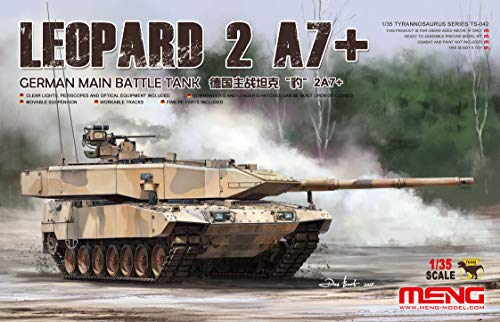 Maquette Léopard 2A7+ Meng TS-042 au 1/35, reproduction militaire ultra-détaillée