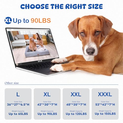 Extra-Large-Dog-Bed-Orthopedic-Washable-XL-Dog-Bed-with-Waterproof-Removable-Cover-Dog-Beds-for-Extra-Large-Dogs-with-Non-Slip-Bottom-Memory-Foam-Pet-Couch-Sofa-Grey-42-x-30 - Cucciolini Doodles   Extra-Large-Dog-Bed-Orthopedic-Washable-XL-Dog-Bed-with-Waterproof-Removable-Cover-Dog-Beds-for-Extra-Large-Dogs-with-Non-Slip-Bottom-Memory-Foam-Pet-Couch-Sofa-Grey-42-x-30