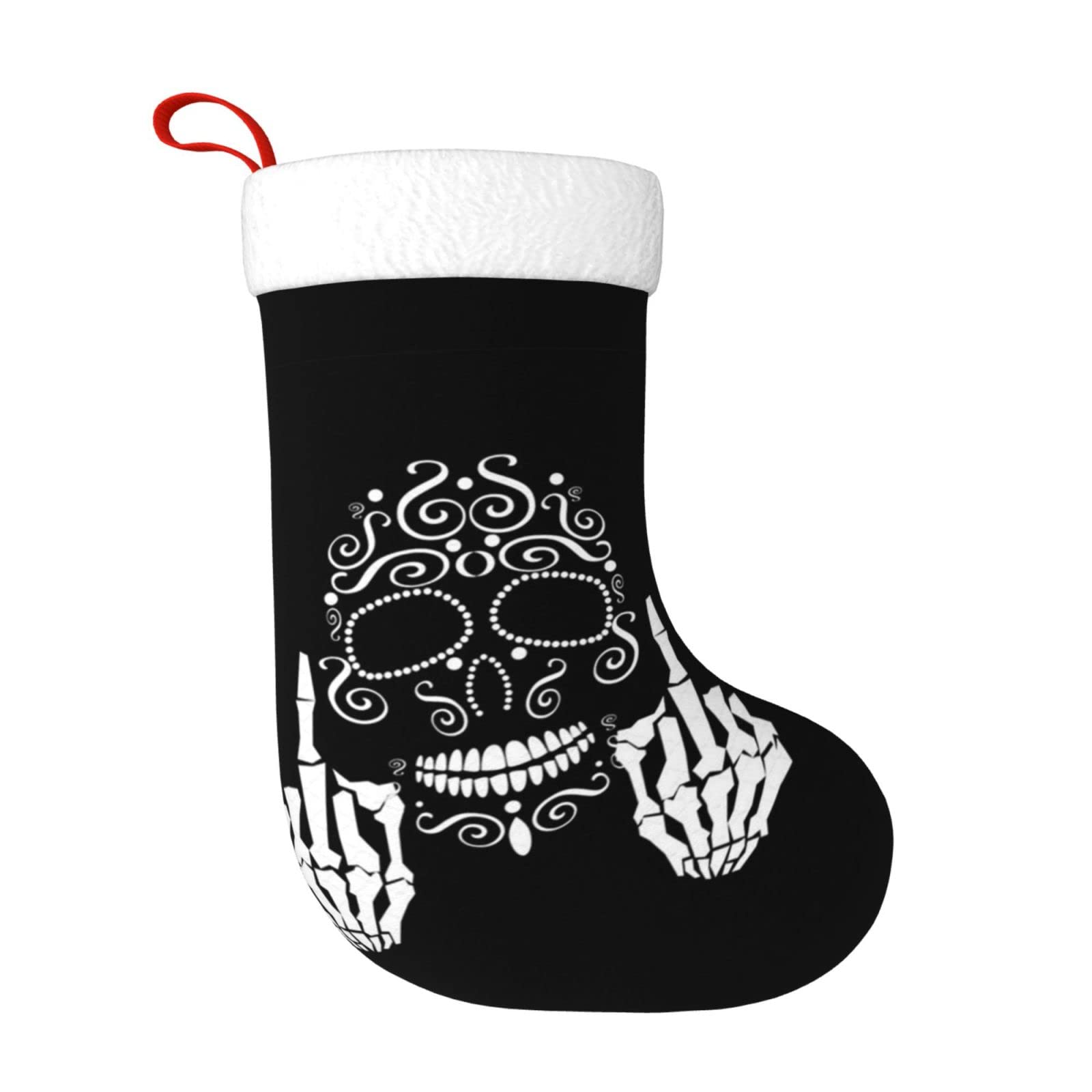 Denmer Funny Skull Christmas Stockings Xmas Fireplace Hanging Stocking Decorations For Christmas Party Decoration Supplies.christmas Gifts