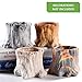 2CFUN Succulent Planter Pots Small Ceramic Flower Cactus Pots Set 4 Pack Tree Stump Succulent Pots with Drainage Bonsai Pots 4.33 Inch Gift for Home Decor Indoor Outdoor