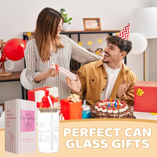 AOOTE Szklanka z pokrywką i słomką, 500 ml, szklanka do picia z pokrywką i sentencją, spersonalizowane szklanki do napojów z pokrywką do smoothie, latte macchiato, whisky, na prezent