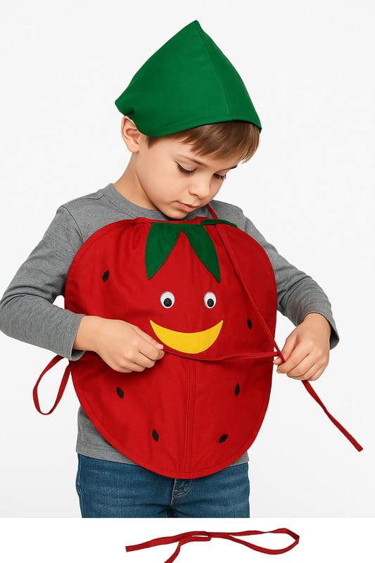 Image of FancyDressWale Fruit & Vegetable Fancy Dress Costume for Kids | Free Size 2-10 Years | School Fancy Dress, Stage Shows, Theme Parties