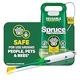 Spruce Weed Killer Spray - Snap & Spray Weed & Grass Killer₂ Powered Starter Kit - Reusable Sprayer with Wand for Spot-Treating Driveways, Gardens & More (64 Oz Bottle)