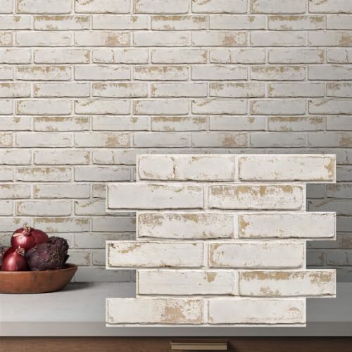 COMSTICKC Faux Brick 3D Wall Panels Peel and Stick