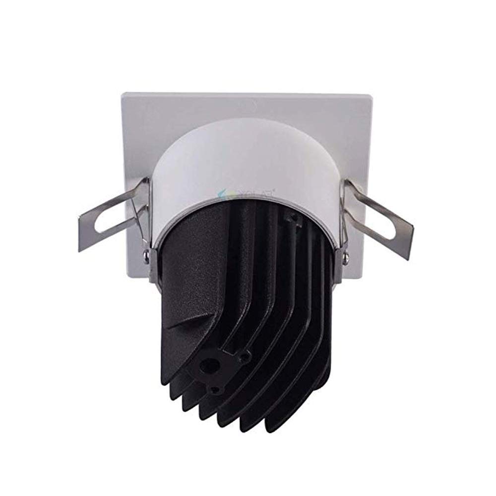 Panel de luz LED empotrable, Paquete de 1, lámpara Plana Cuadrada, luz de Techo empotrada ultrabrillante, Kit de luminaria de Techo, luz cálida de 3000 K, luz Blanca de 6000 K con Controlador LED