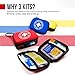 EVERLIT CARE Mini-Aid First Aid Kit | Compact & Lightweight Case with Carabiners for Travel | Family & Kid Friendly 180 Pcs Wound Care Supplies for School, Work, Outdoor, Home & Office | Pack of 3