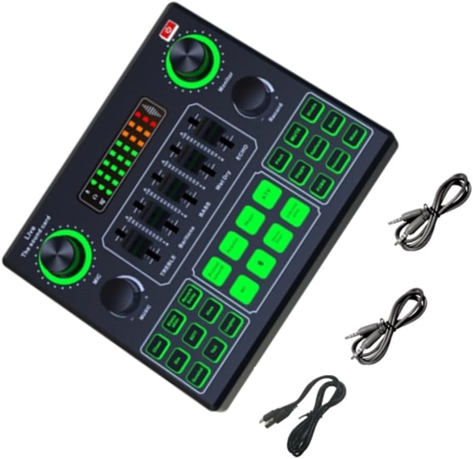 V9SJ Live Sound Card 12 Scene and Electronic Effects Voice Changer and Tuning