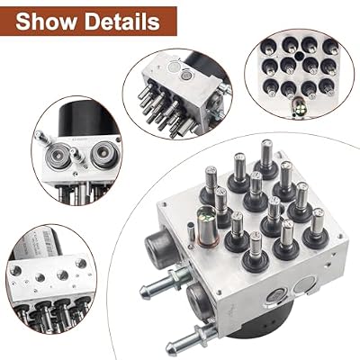 68067457AA ABS Anti-Lock Brake Control Unit Pump for JEE-P Wrangler 2010-2018 6 Cyl 3.6L, 6 Cyl 3.8L Engine