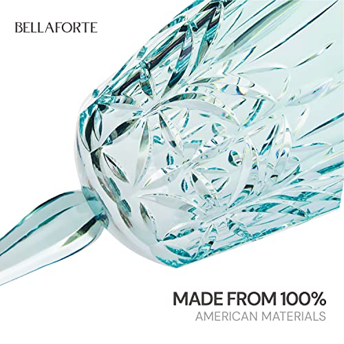 Bellaforte Shatterproof Tritan Wine Glass, Set Of 4, 10Oz - Myrtle Beach Plastic Wine Glasses - Unbreakable Wine Goblets For Indoor And Outdoor Use - Bpa Free - Dishwasher Safe - Teal #TOP4