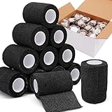 Vabrloy Black Self Adhesive Bandage Wrap,12 PCS 4