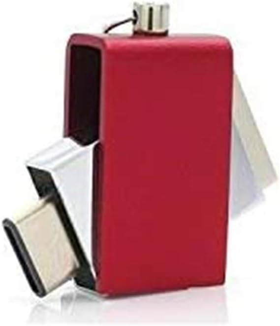 SETAYO 32GB Dual Interface New OTG Metal Type C USB 3.0 Flash Drive Tablet Smartphone USB Memory Stick Mini Pen Drive (Red32GB)