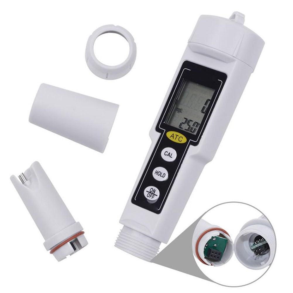 Misuratore digitale di salinità con compensazione della temperatura per piscine di acqua salata, acquari e test di qualità dell'acqua, gamma 0-999 mg/L 7,87