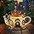 twinbling Mushroom Fairy House Garden Decor Solar Light – Outdoor Gnome Statue with Squirrel, Resin Teapot Decorative Figurine for Patio, Lawn, Yard & Balcony, for Women, Mom, and Home