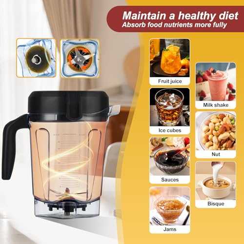 Recipiente compatible para licuadora Vitamix 64oz Low-Profile miniatura 6