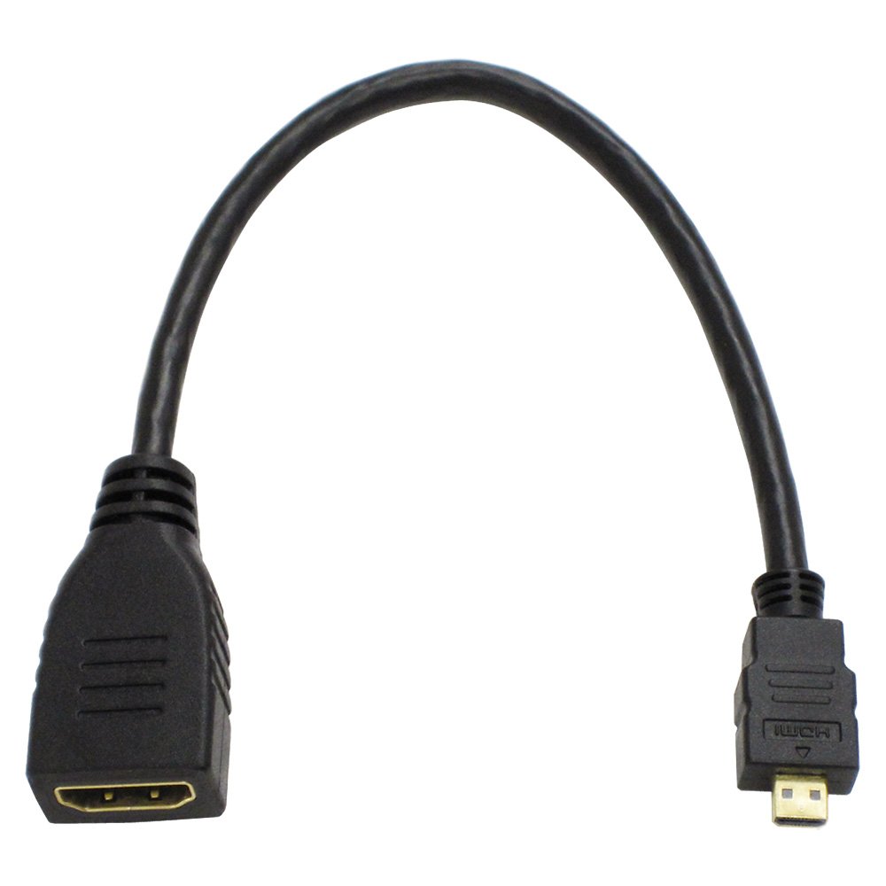 AINEX (AINAP) I-Neck HDMI to HDMI Micro Conversion Cable [15 cm] AMC-UHD