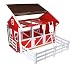 Breyer Freedom Series (Classics) Spring Creek Horse Stable Set | 15" x 9.5" x 12" | 1:12 Scale | Red and White | Model #698