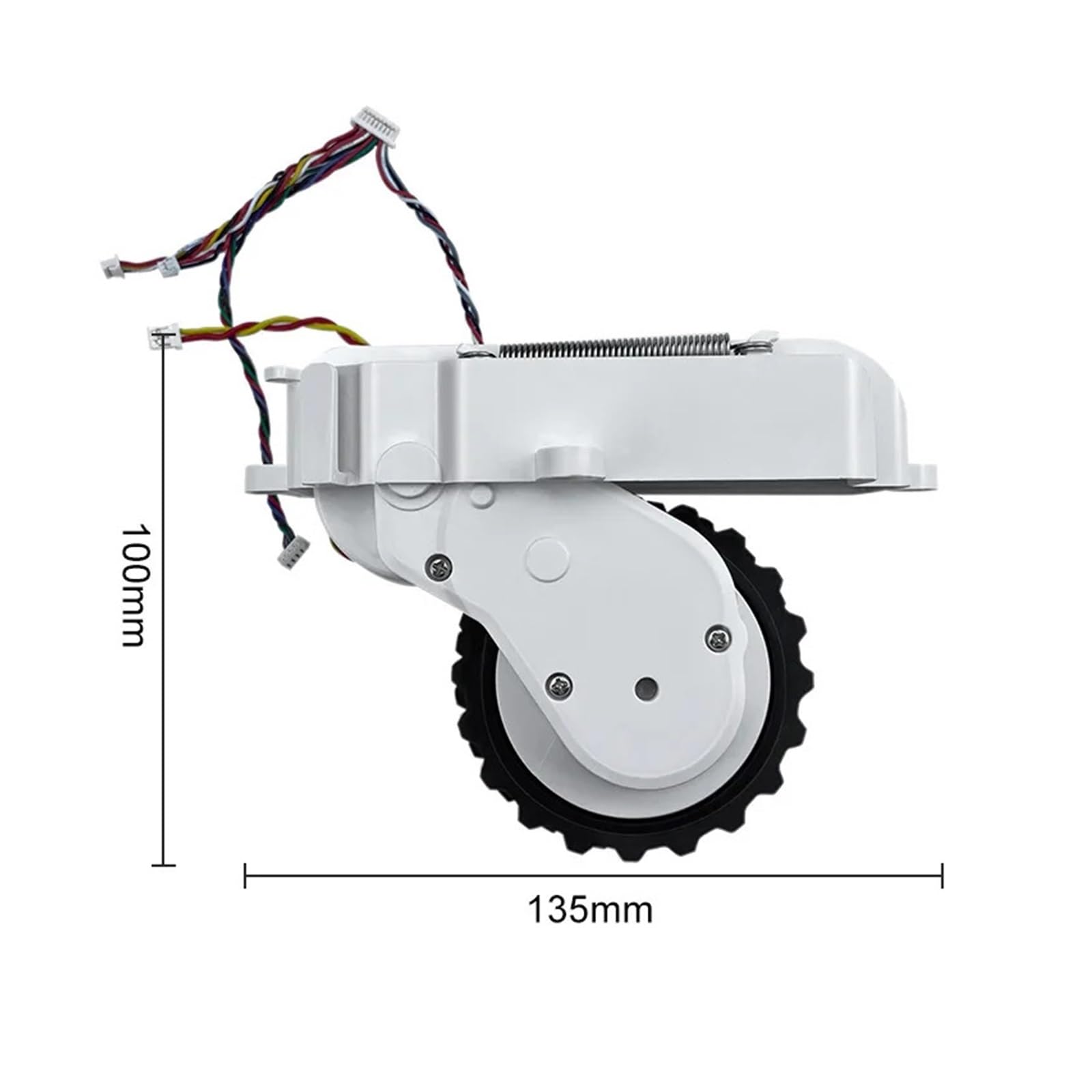 Ruote L+R, Compatibili Con Xiaomi, Compatibili Con Mijia, Mop 2S Stytj02ym 3C S10 B106CN MVXVC01-JG S12 T12 Robot Aspirapolvere(White R 1pcs)