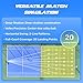 PT-Smart Tennis Ball Machine, App-Controlled, 12–75 mph Speed, 1.8–8s Feed Interval, 100-Ball Capacity, 20 Landing Points, 5Hour Battery, Lightweight Design – for Beginners to Intermediate Players