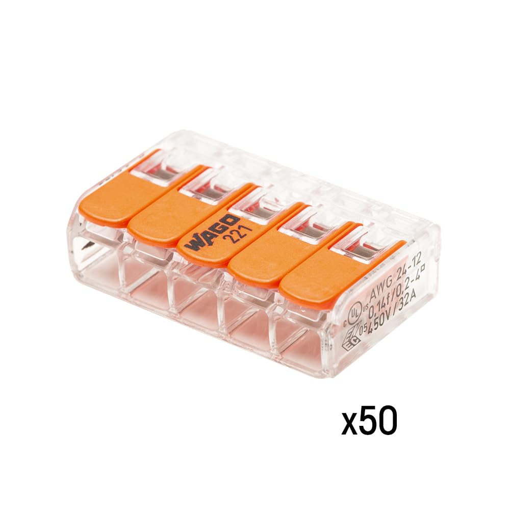 Boîte de 50 bornes de connexion automatique S221-5 entrées