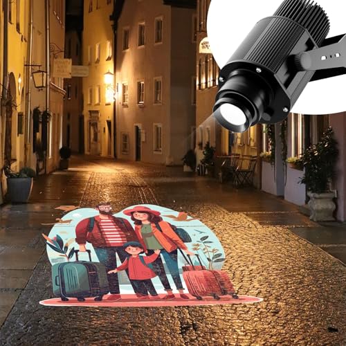 Image of ARXENOVATH GOBO Projector Custom LED Logo Projector for Business Stage Indoor Outdoor - GOBO Projector Floor Lights 110w