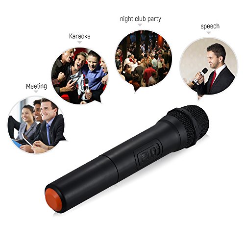 VOIV Handheld Crophonec System 5 Channels For Karaoke Business Meeting